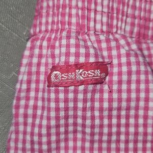 Vintage OshKosh Pink & White Gingham Kids Casual Bottoms